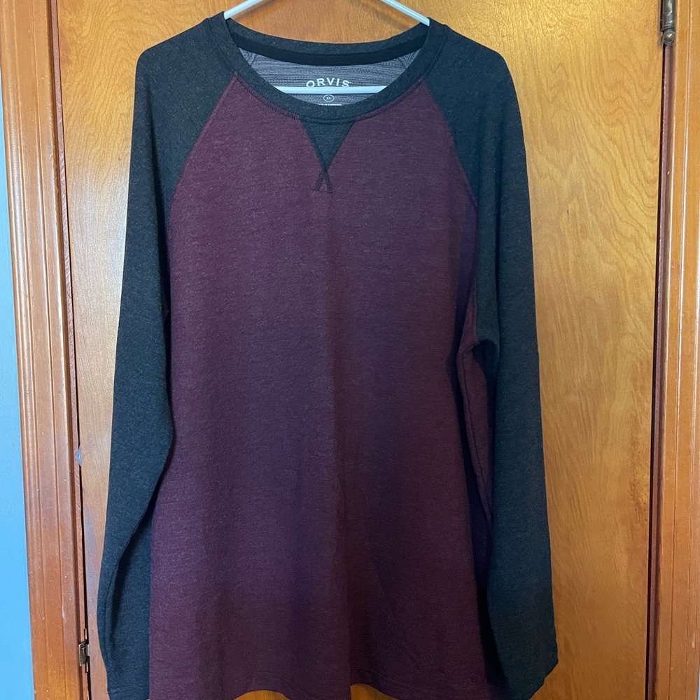 Orvis Baseball XL Long Sleeved Shirt